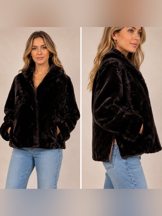Master Furriers Duluth Jackets & Blazers - Vintage 50's Fur Coat Master Furriers Duluth Dark Brown Fits Size Small 6 Jacket